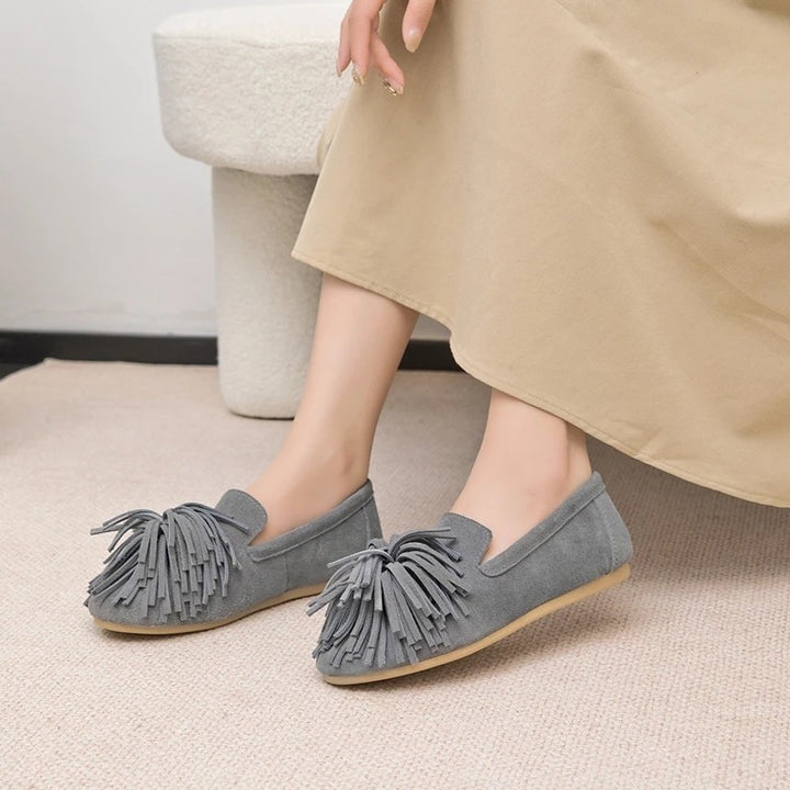 Frangia Suede Flats