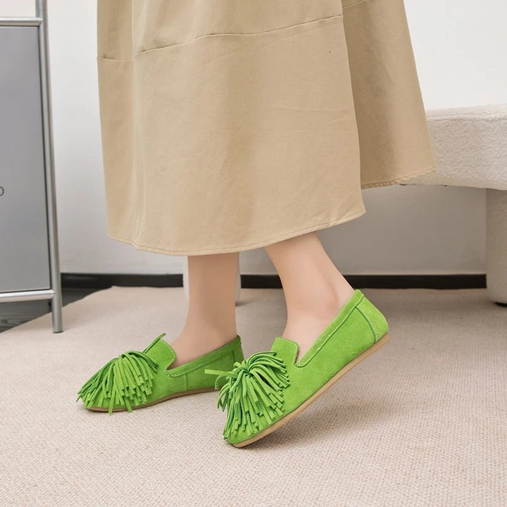 Frangia Suede Flats