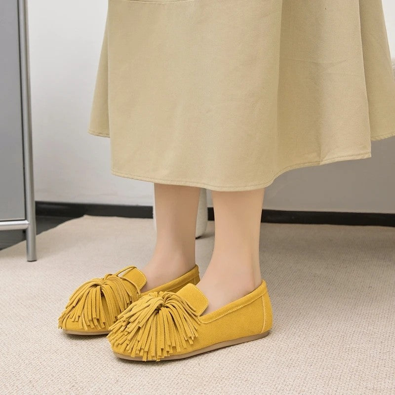 Frangia Suede Flats