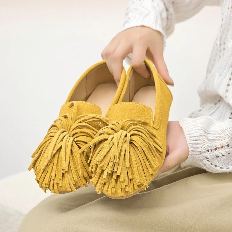 Frangia Suede Flats