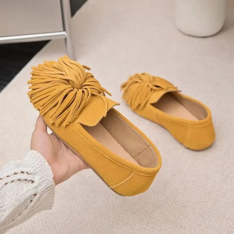 Frangia Suede Flats
