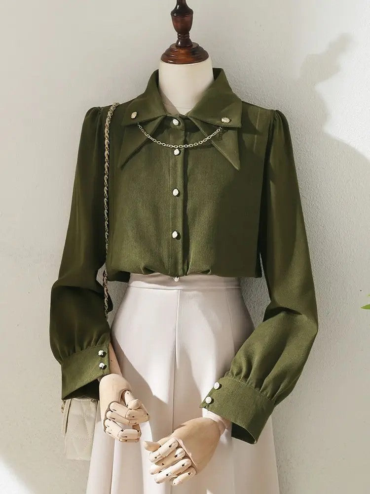 Colette Corduroy Chain Blouse