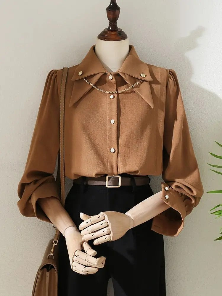 Colette Corduroy Chain Blouse