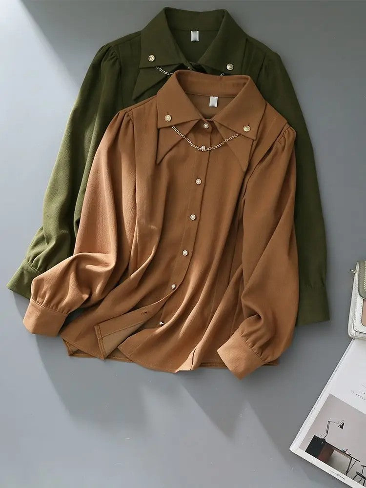 Colette Corduroy Chain Blouse