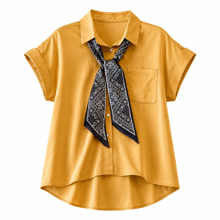 Foulard Scarf-Tie Blouse — ce_wb_01