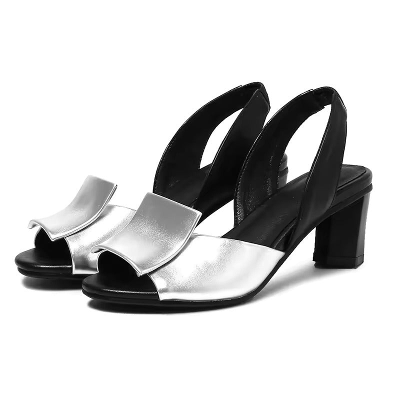 Allegra Leather Slingbacks