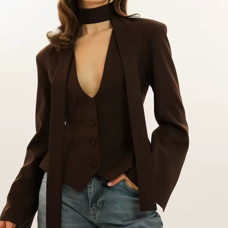 Valera Scarf Blazer