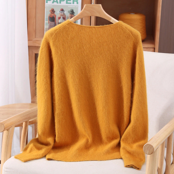 Dolce Mink Cashmere V-Neck