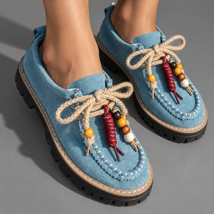 Juniper Beaded Lace-Up Flats — ce_brooklyn_s3_01