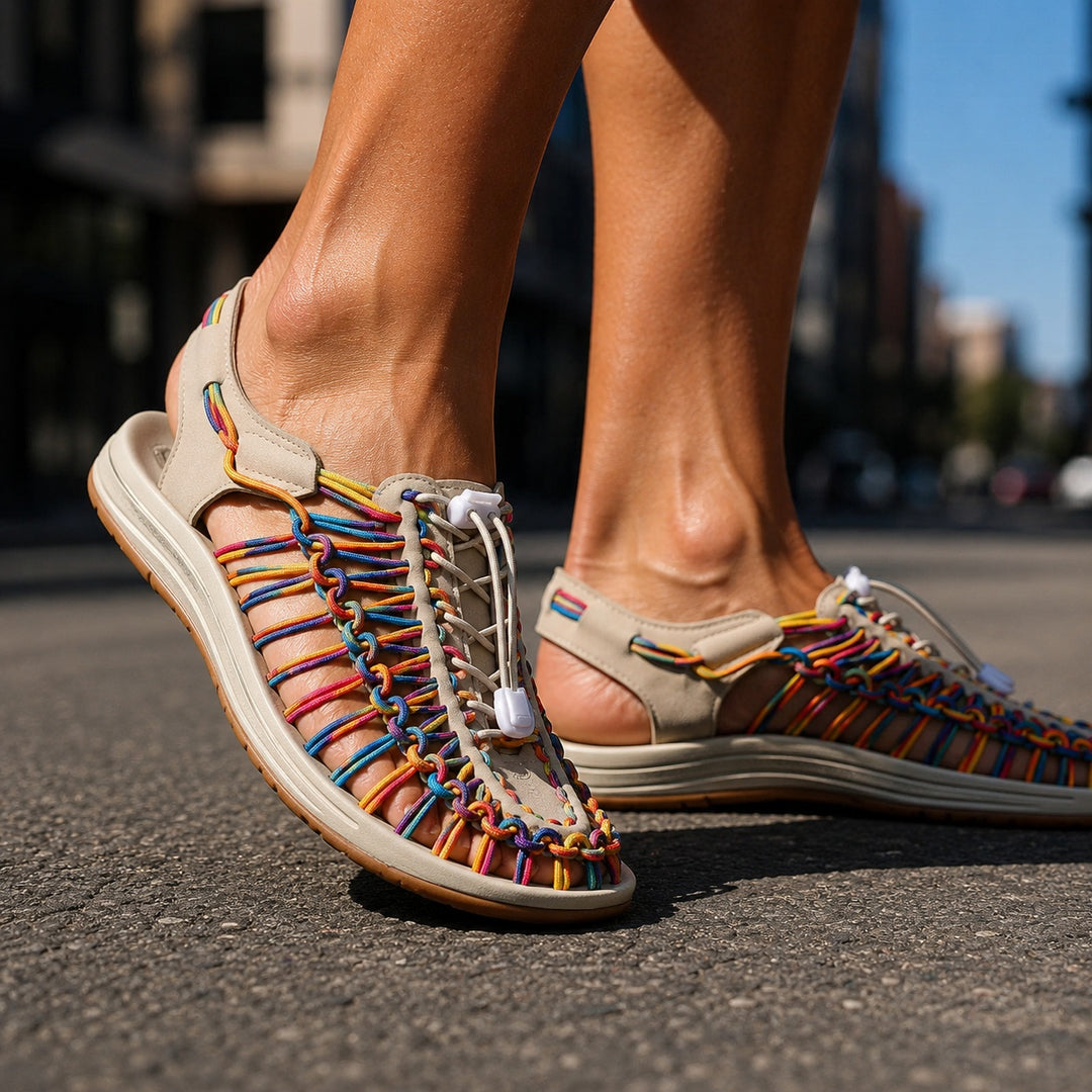 Kaleido Woven Cord Sandals — ce_brooklyn_s1_01