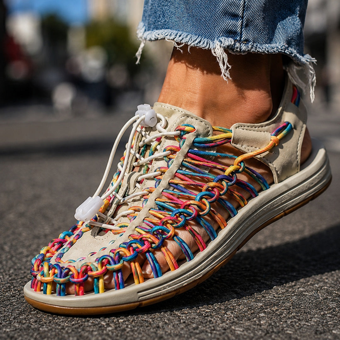 Kaleido Woven Cord Sandals — ce_brooklyn_s2_01