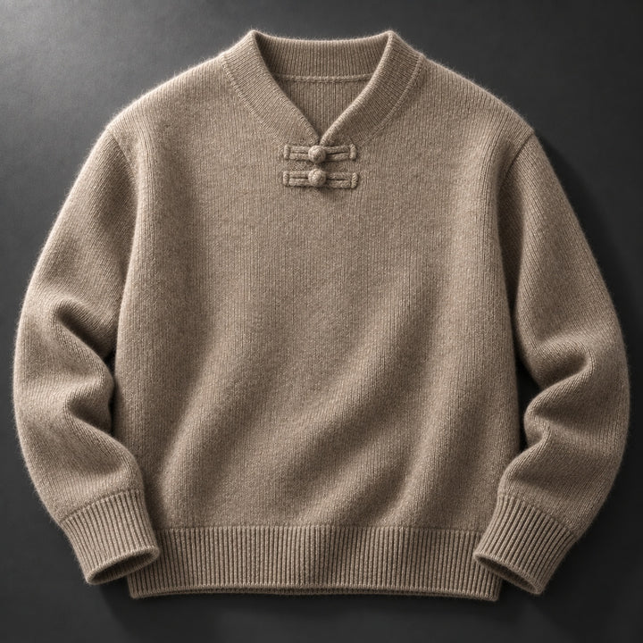 Mandarin Knot Wool Pullover — ce_soul_s1_01