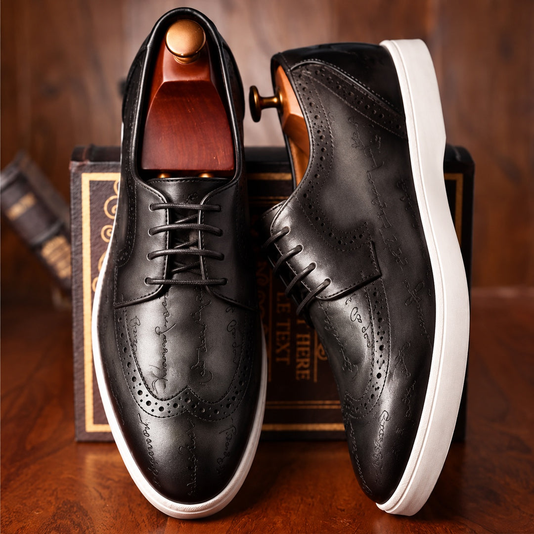 Manuscript Wingtip Sneakers — ce_angle_01