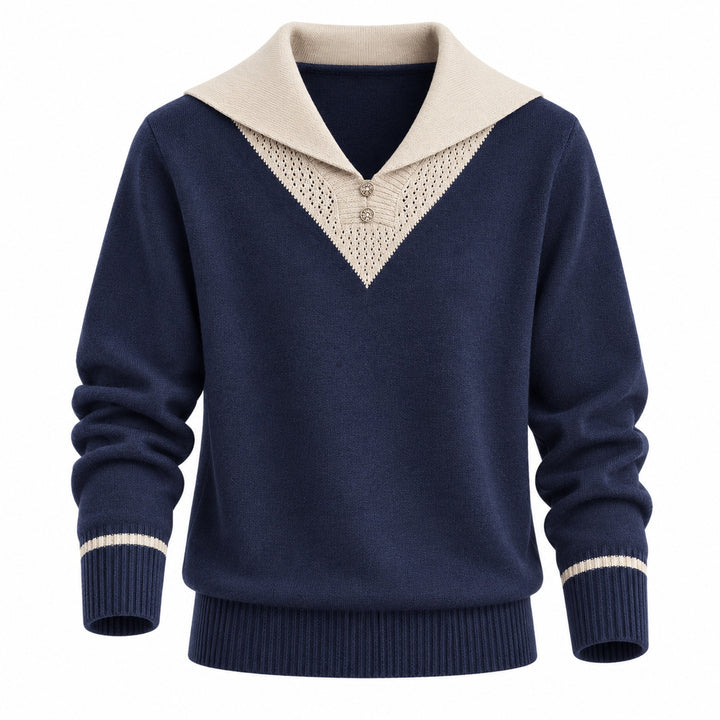 Matilde Collared Knit Pullover — ce_wb_01