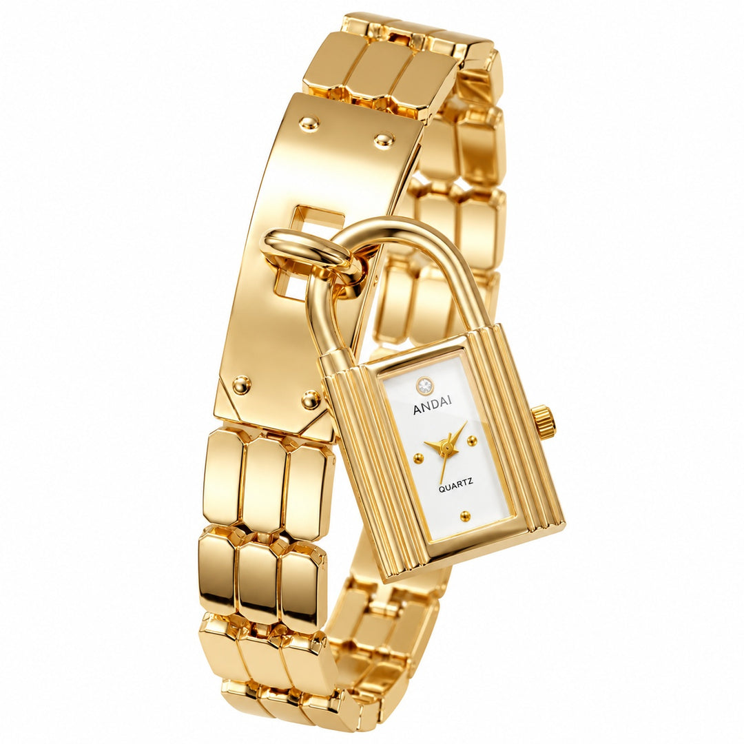Padlock Charm Bracelet Watch — ce_wb_01