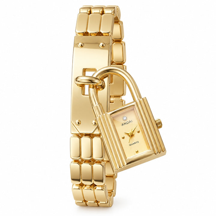 Padlock Charm Bracelet Watch — ce_wb_01