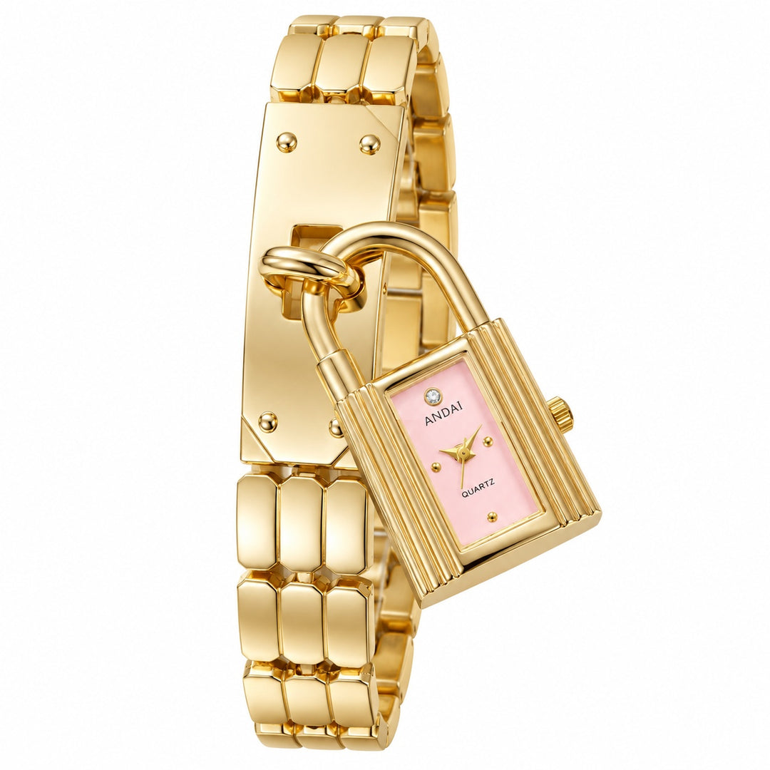 Padlock Charm Bracelet Watch — ce_wb_01