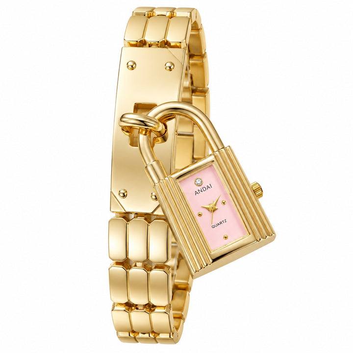 Padlock Charm Bracelet Watch — ce_wb_01