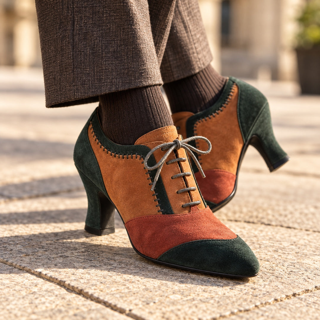 Patchwork Suede Oxford Pumps — ce_brooklyn_s1_01