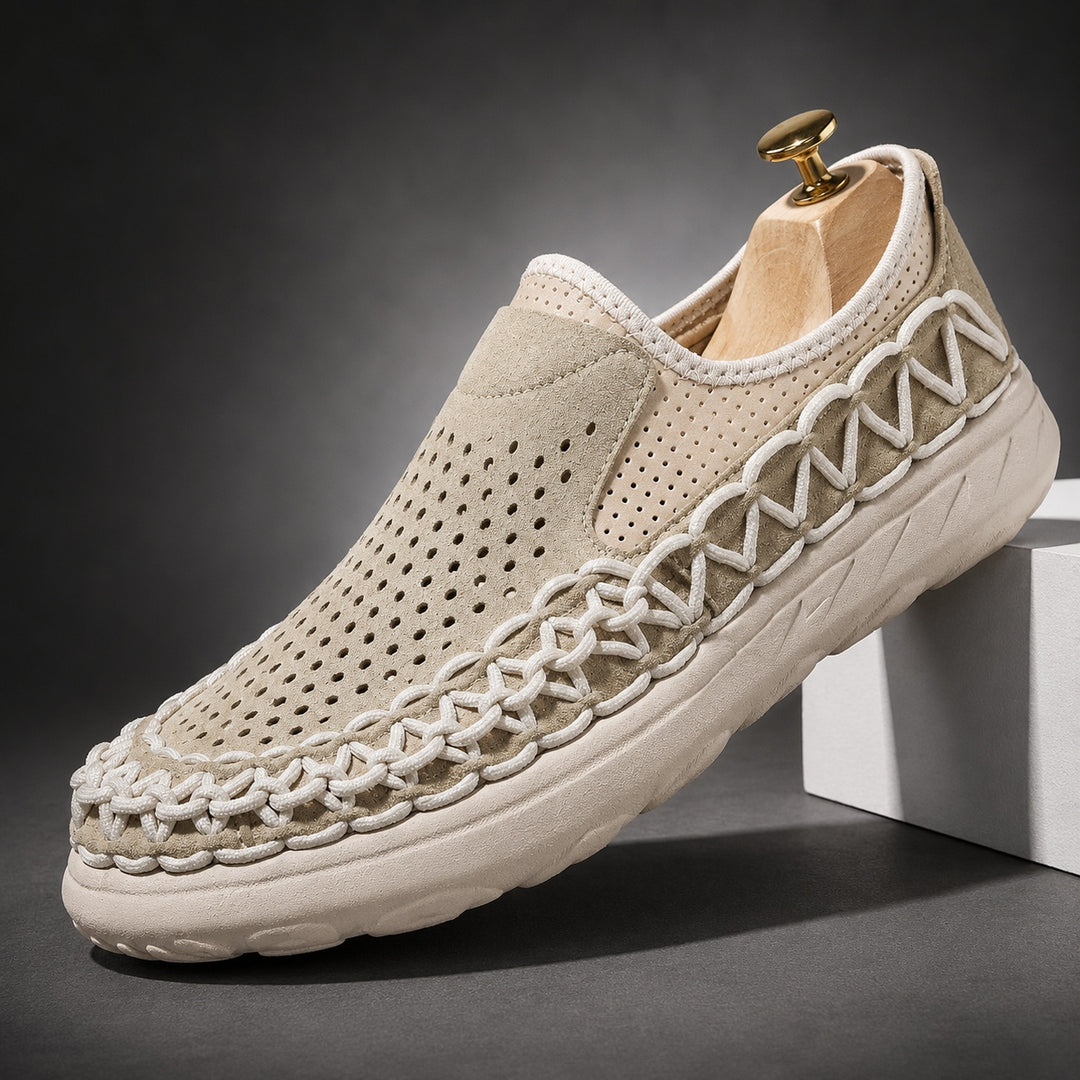 Rope-Stitch Driving Loafers — ce_angle_01