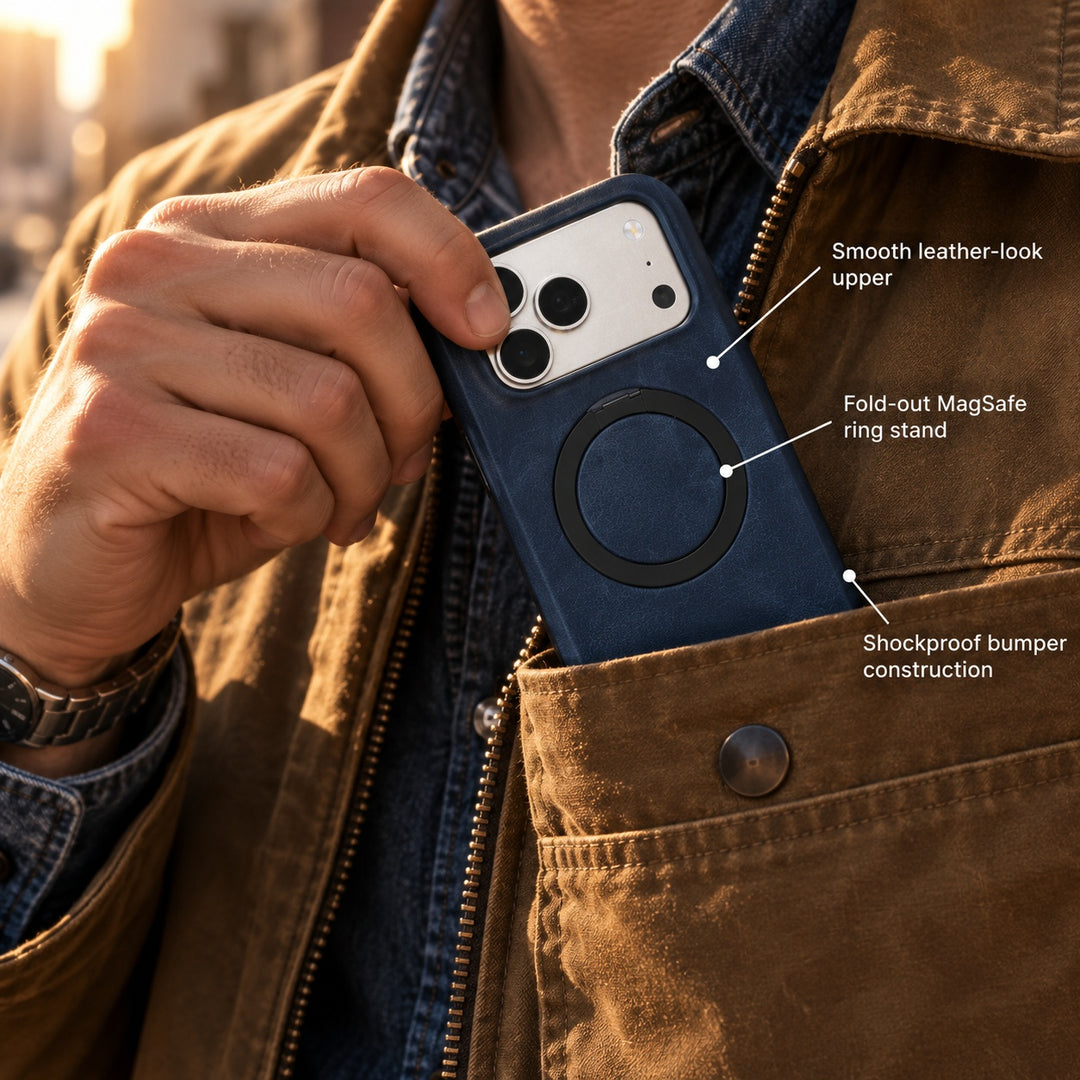 Saddler Ring-Stand Phone Case — ce_metastatic_01