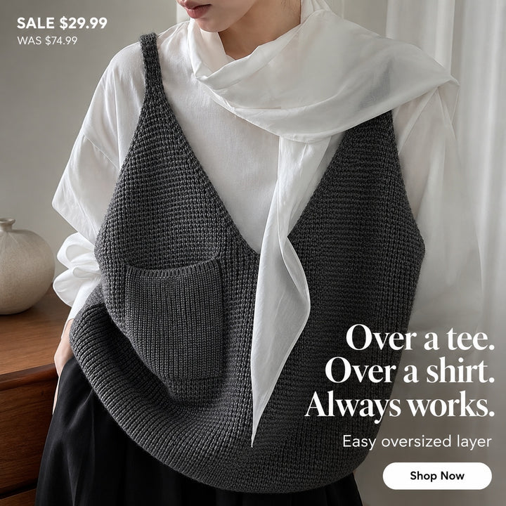 Waffleknit Slouch Vest — ce_metastatic_05