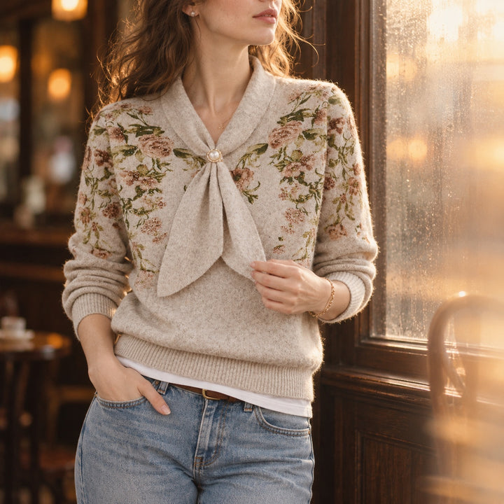 Wisteria Bow Knit Pullover — ce_maiden_01