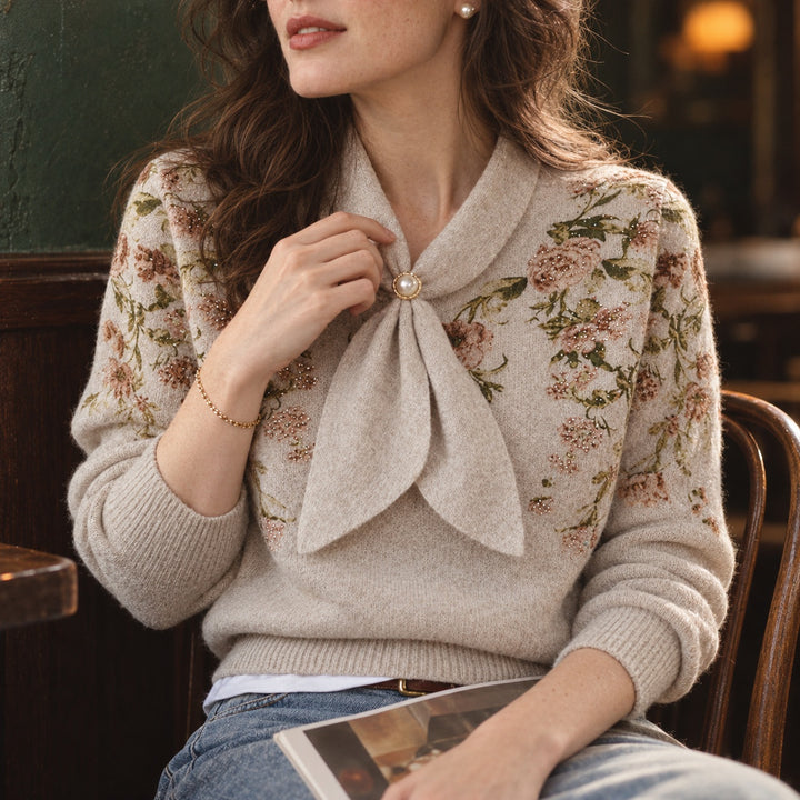 Wisteria Bow Knit Pullover — ce_maiden_01