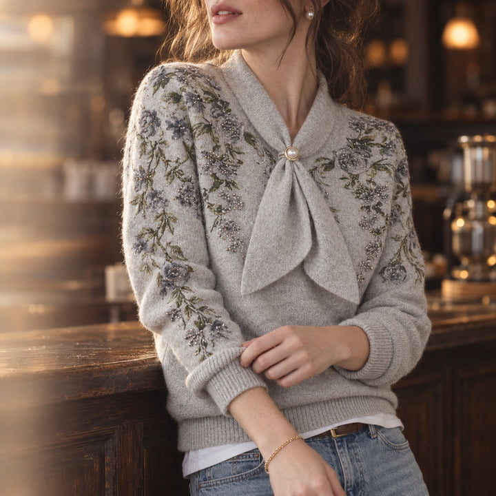 Wisteria Bow Knit Pullover — ce_maiden_01